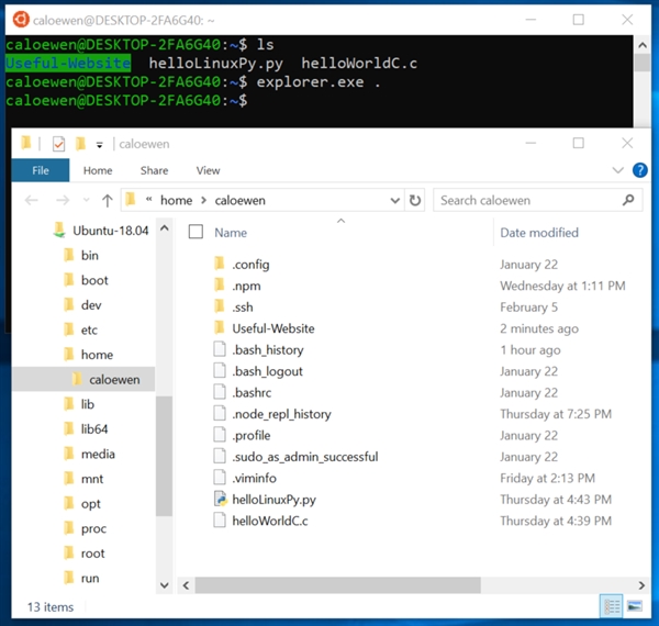 Windows 10新版改进：资源管理器可直接访问Linux文件