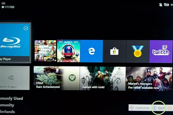 Xbox One内测贴心功能：可用手柄弹出光驱了