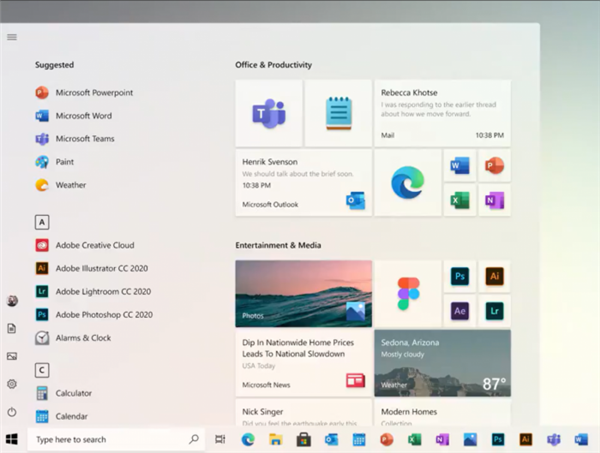 微软展示Windows 10全新开始菜单 网友：迫不及待想升级