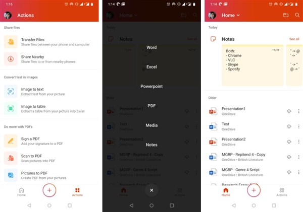 微软全新Android版Office APP正式发布：Word、Excel、PPT三合一