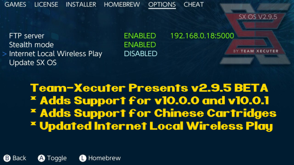 Switch最新SX OS破解系统发布：可运行国行卡带xci镜像了
