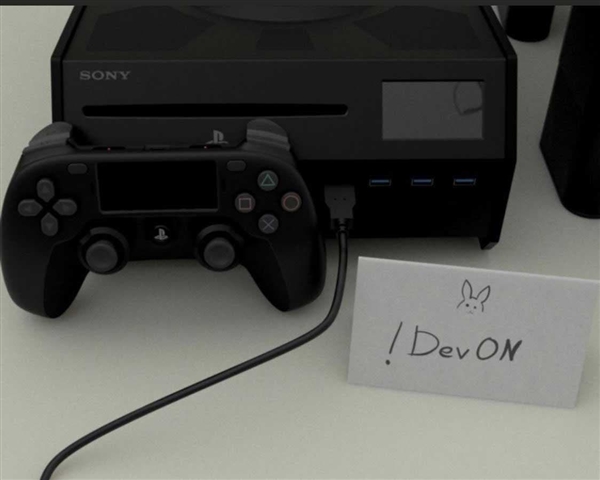 索尼PS5开发用机及新DS手柄曝光：好大的家伙