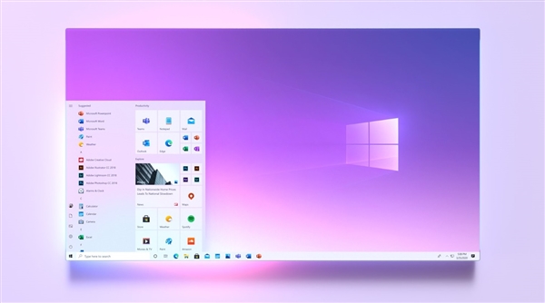 微软抢先晒Windows 10全新开始菜单：更简洁时尚
