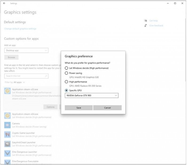微软发布Win10 Build 20190：用户能为每个应用指定GPU