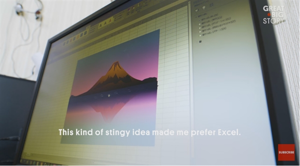 日本退休老人用Excel创作的绘画：惊叹了整个世界
