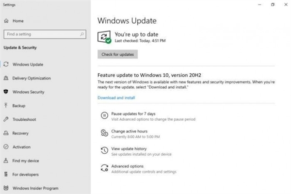 Windows 10 20H2版本发布：默认安装新版Edge