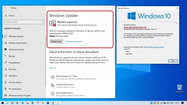 微软开始推送Windows 10 V2004：修复大量错误、Bug